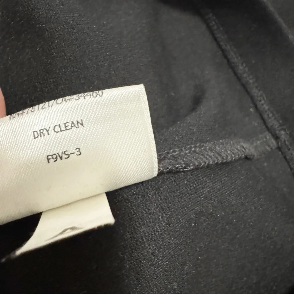 Eileen Fisher Viscose Stretch Ponte Skirt Black Medium